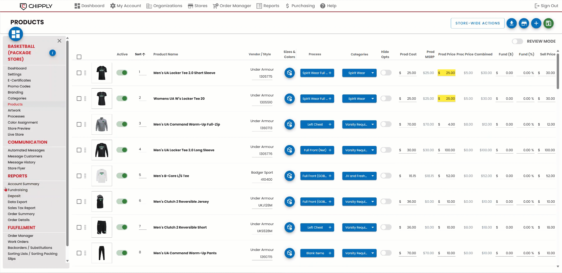 Organize Manage Orders Chipply